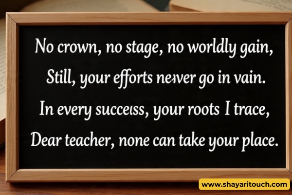 4 lines Teacher's Day Shayari
