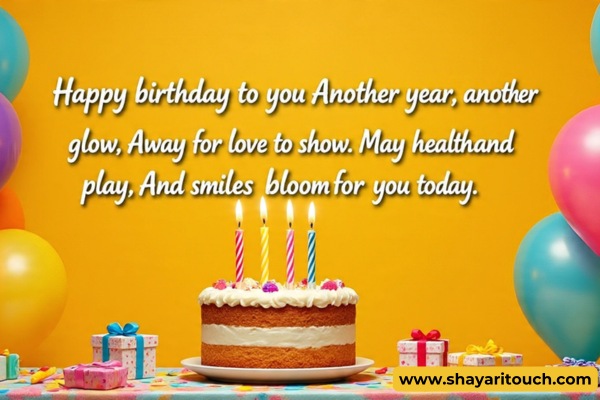 4 lines birthday shayari