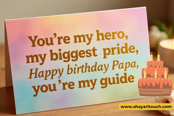 Papa birthday shayari