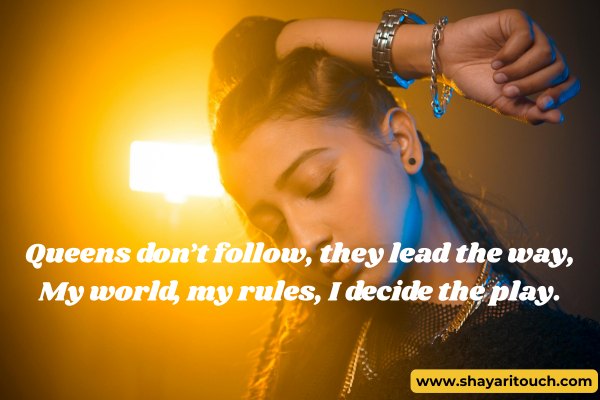 Attitude Shayari In English For Girl