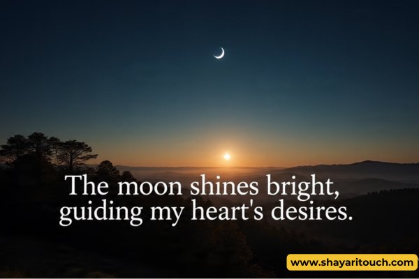 Moon shayari 2 line