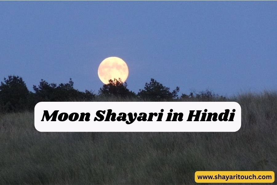 Moon shayari in English